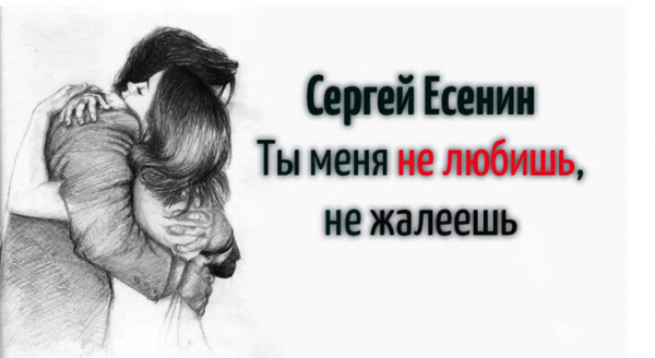 Ты меня не любишь, не жалеешь