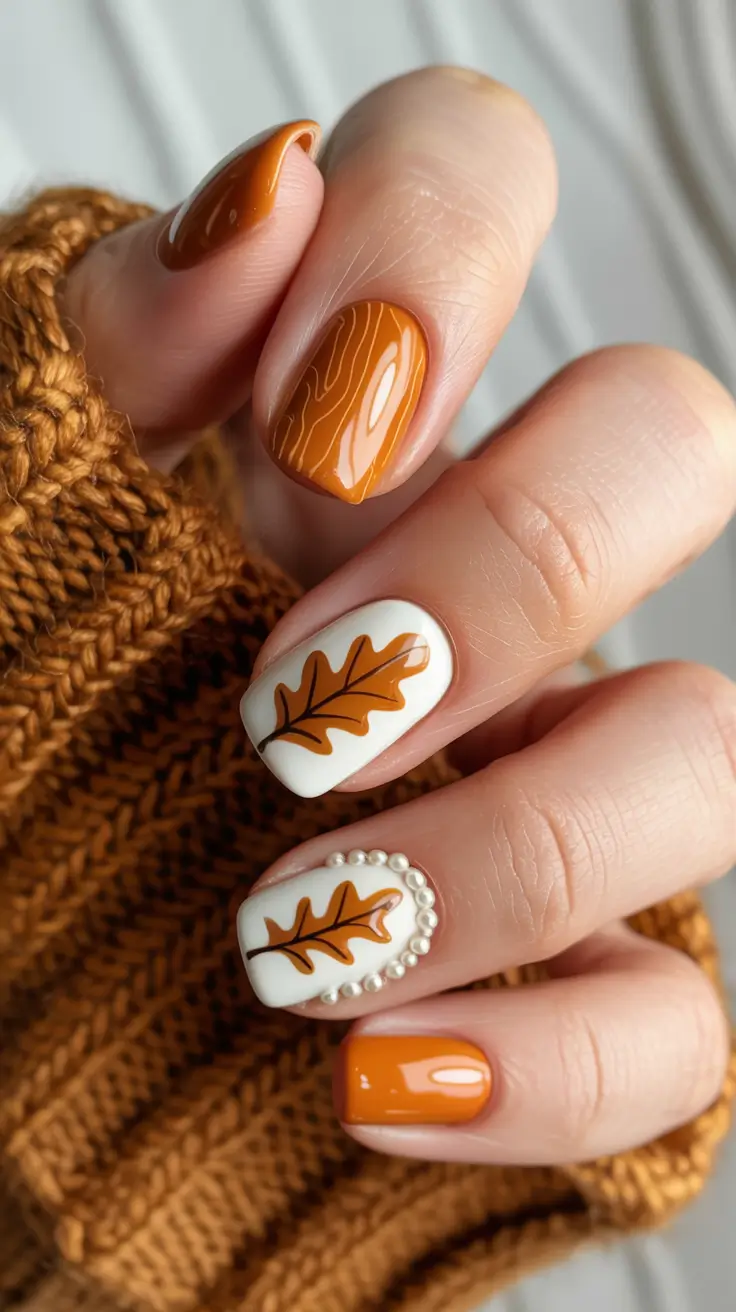 23 идеи осеннего дизайна ногтей на октябрь, которые вдохновят вас на новый маникюр