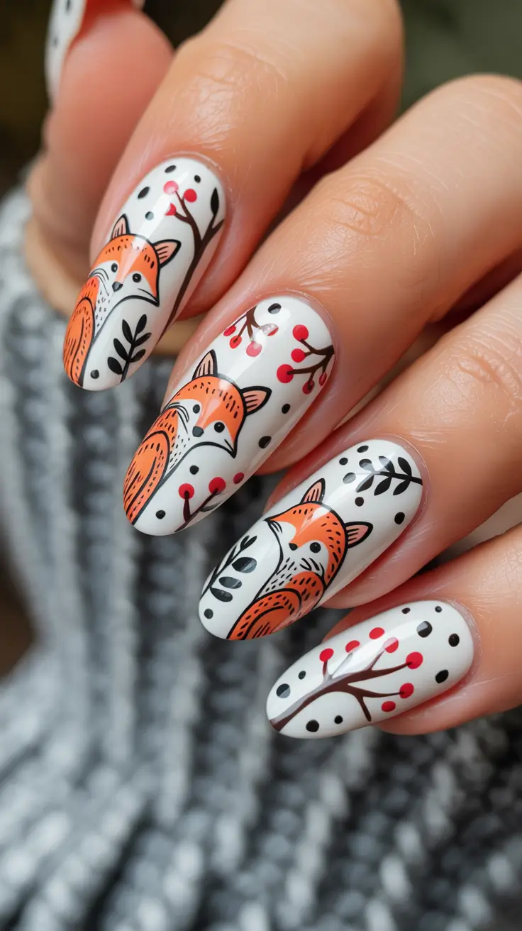 24 забавных и милых осенних маникюра, которые вдохновят вас на создание сезонного маникюра