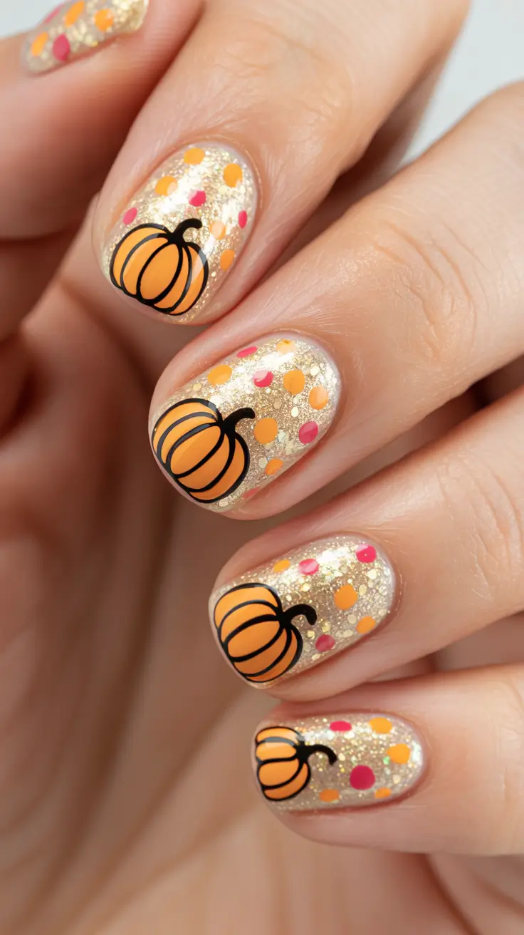 24 забавных и милых осенних маникюра, которые вдохновят вас на создание сезонного маникюра