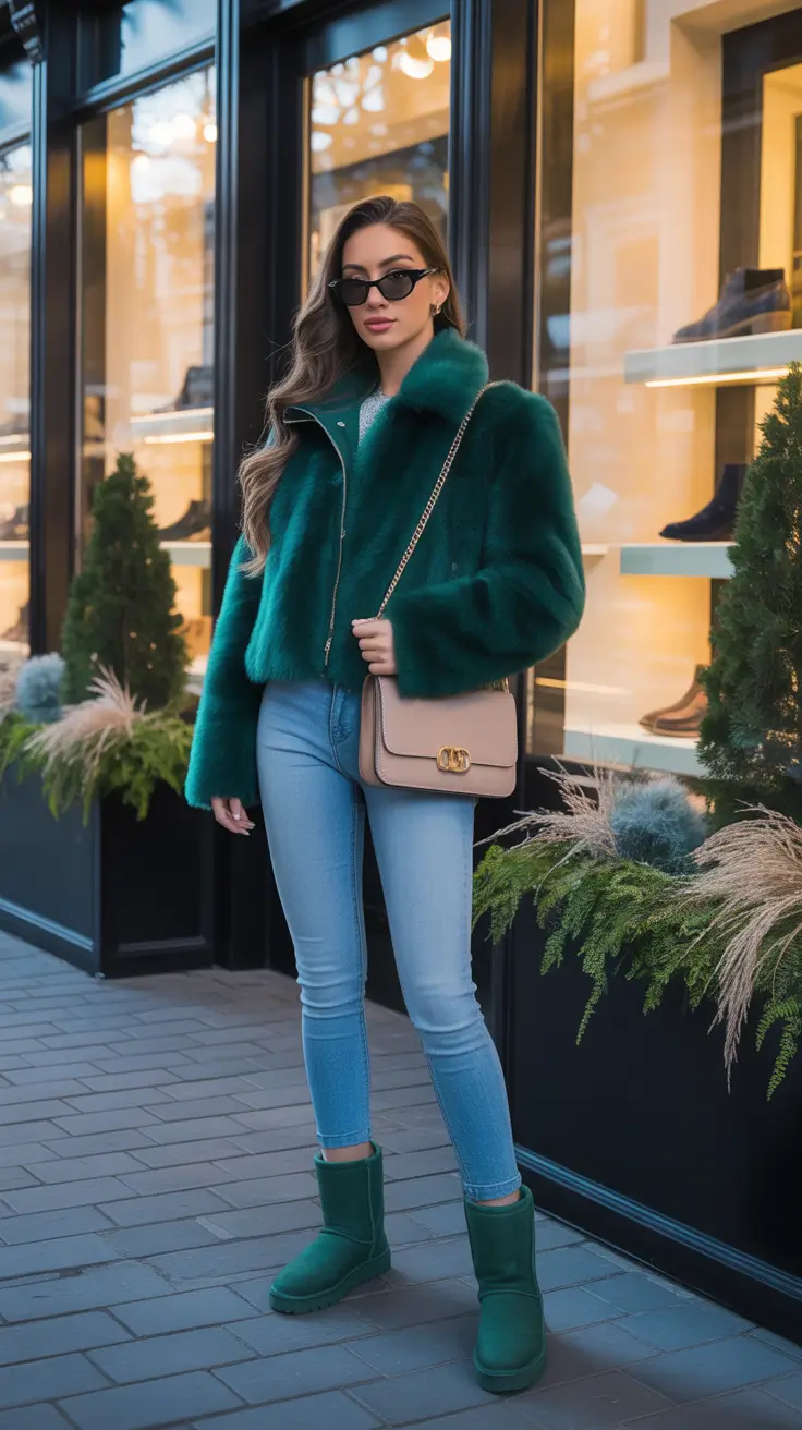 24 модных образа с уггами: уютные и стильные идеи для холодной погоды