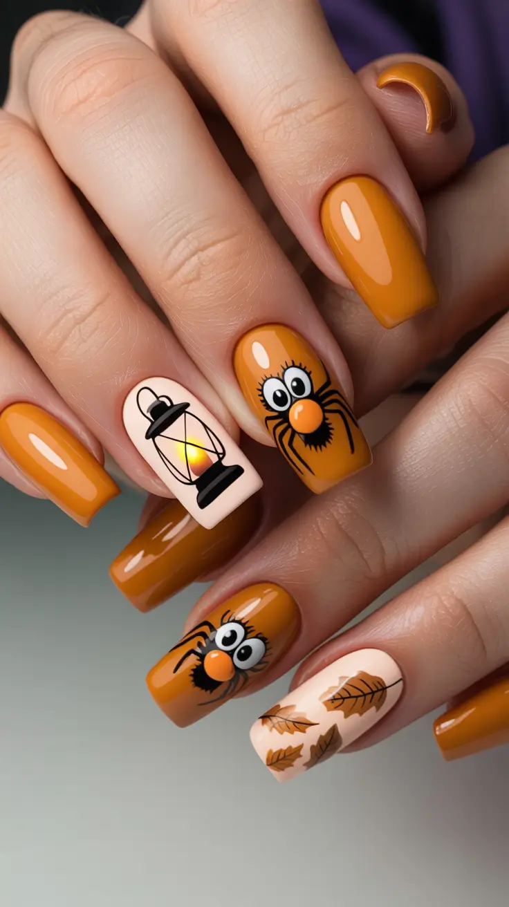 24 забавных и милых осенних маникюра, которые вдохновят вас на создание сезонного маникюра