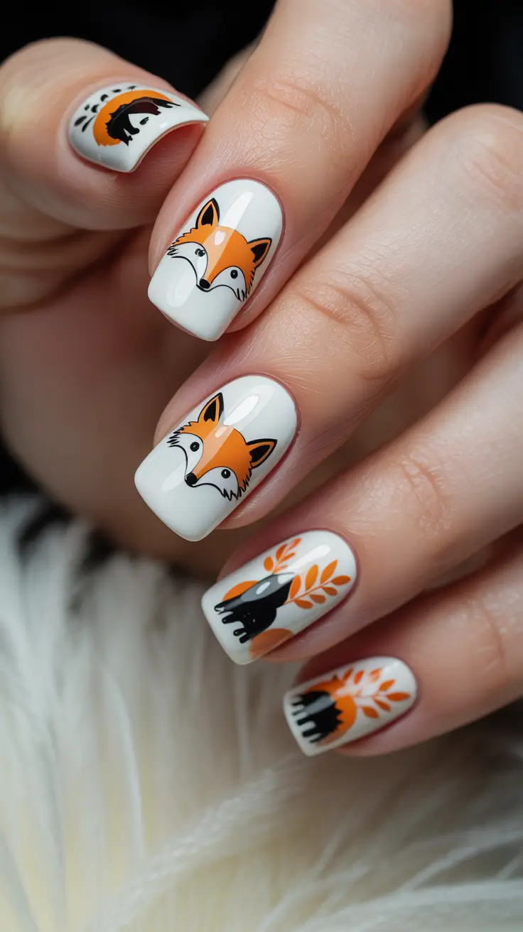 24 забавных и милых осенних маникюра, которые вдохновят вас на создание сезонного маникюра