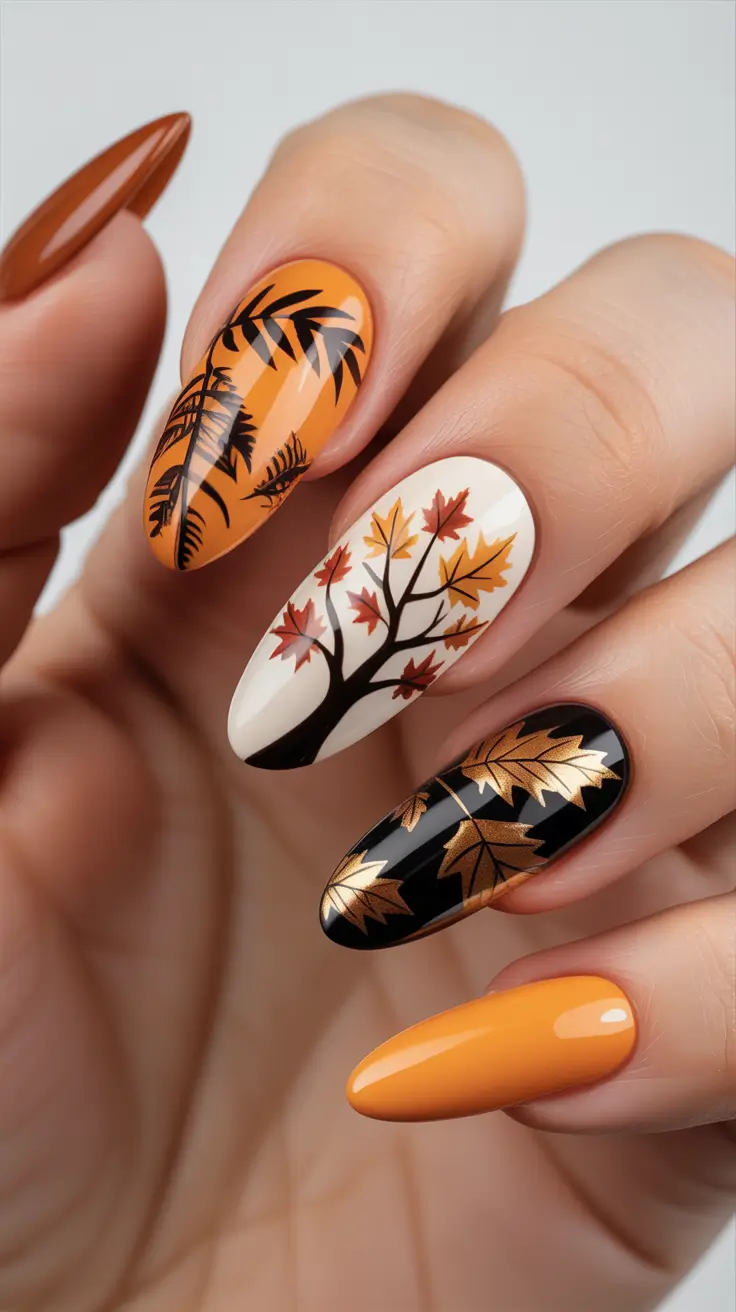 23 идеи осеннего дизайна ногтей на октябрь, которые вдохновят вас на новый маникюр