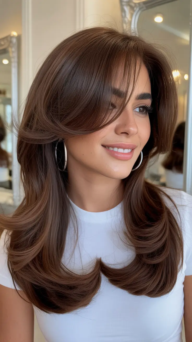 24 оттенка шоколадно-каштановых волос: модные цвета и современные идеи для брюнеток