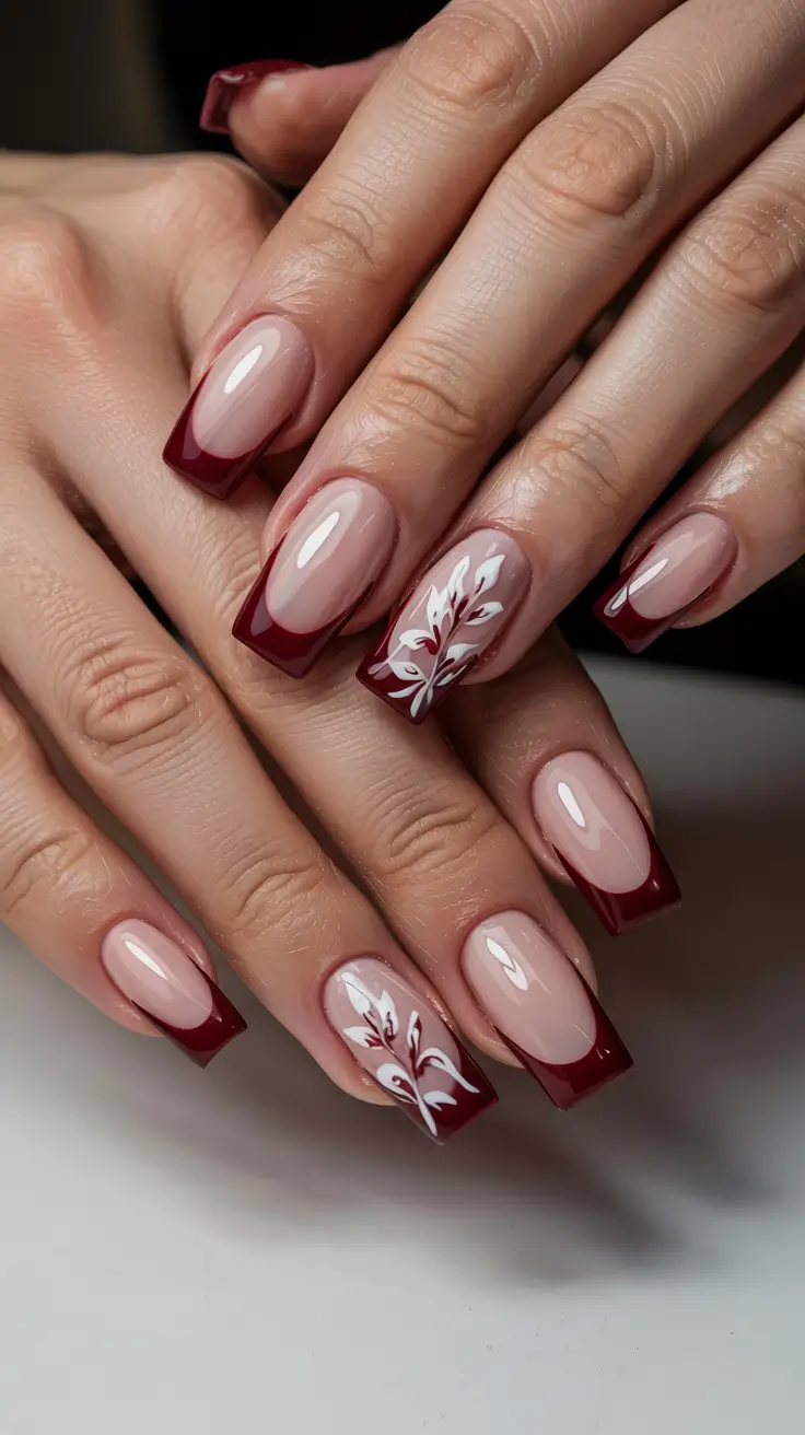 23 идеи осеннего французского маникюра для стильного сезонного маникюра