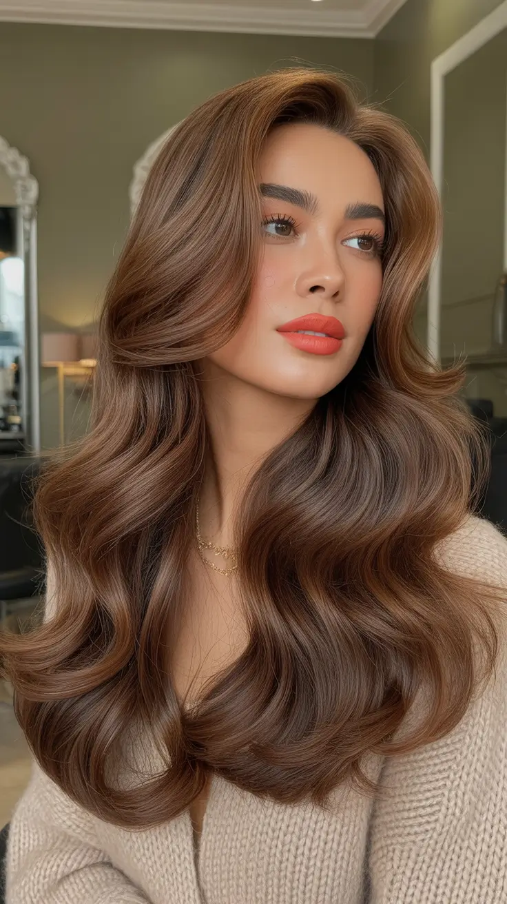 25 оттенков каштановых волос: модные идеи для брюнеток на Новый год