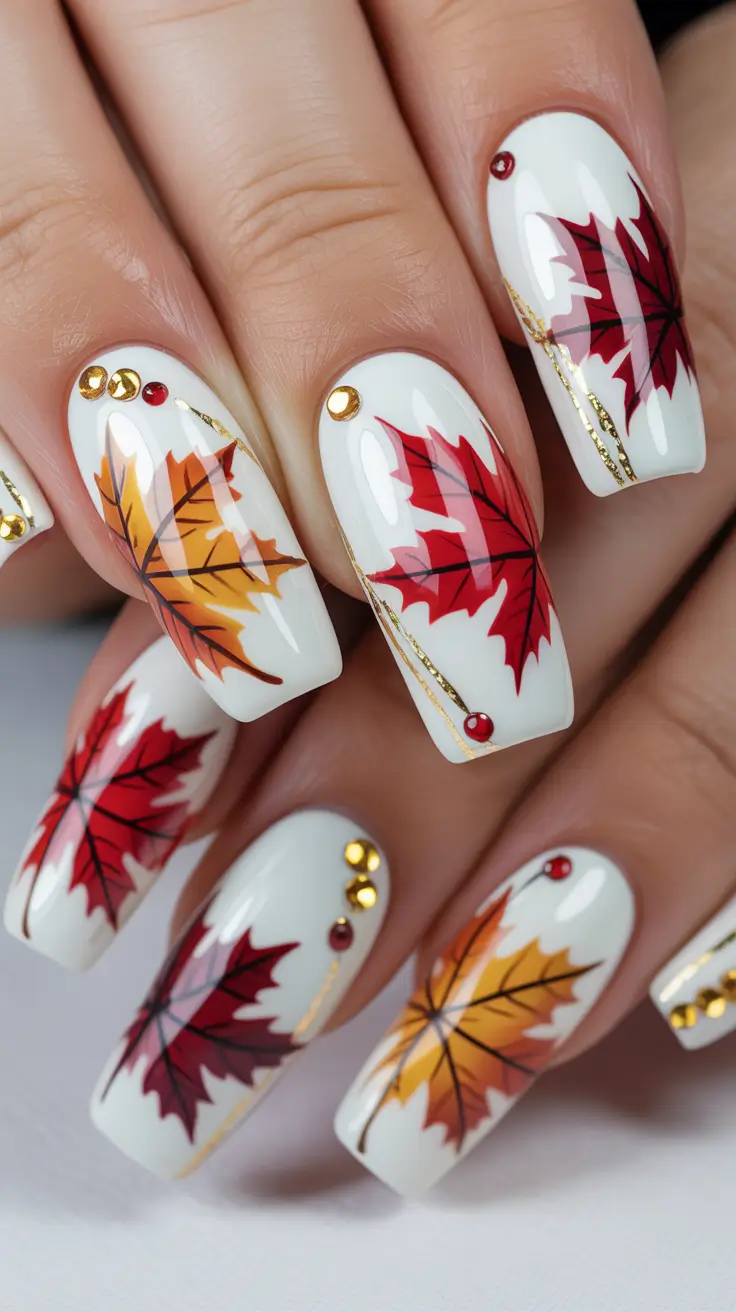 24 забавных и милых осенних маникюра, которые вдохновят вас на создание сезонного маникюра