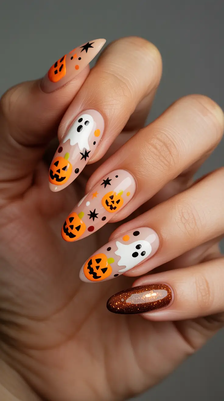 23 идеи осеннего дизайна ногтей на октябрь, которые вдохновят вас на новый маникюр