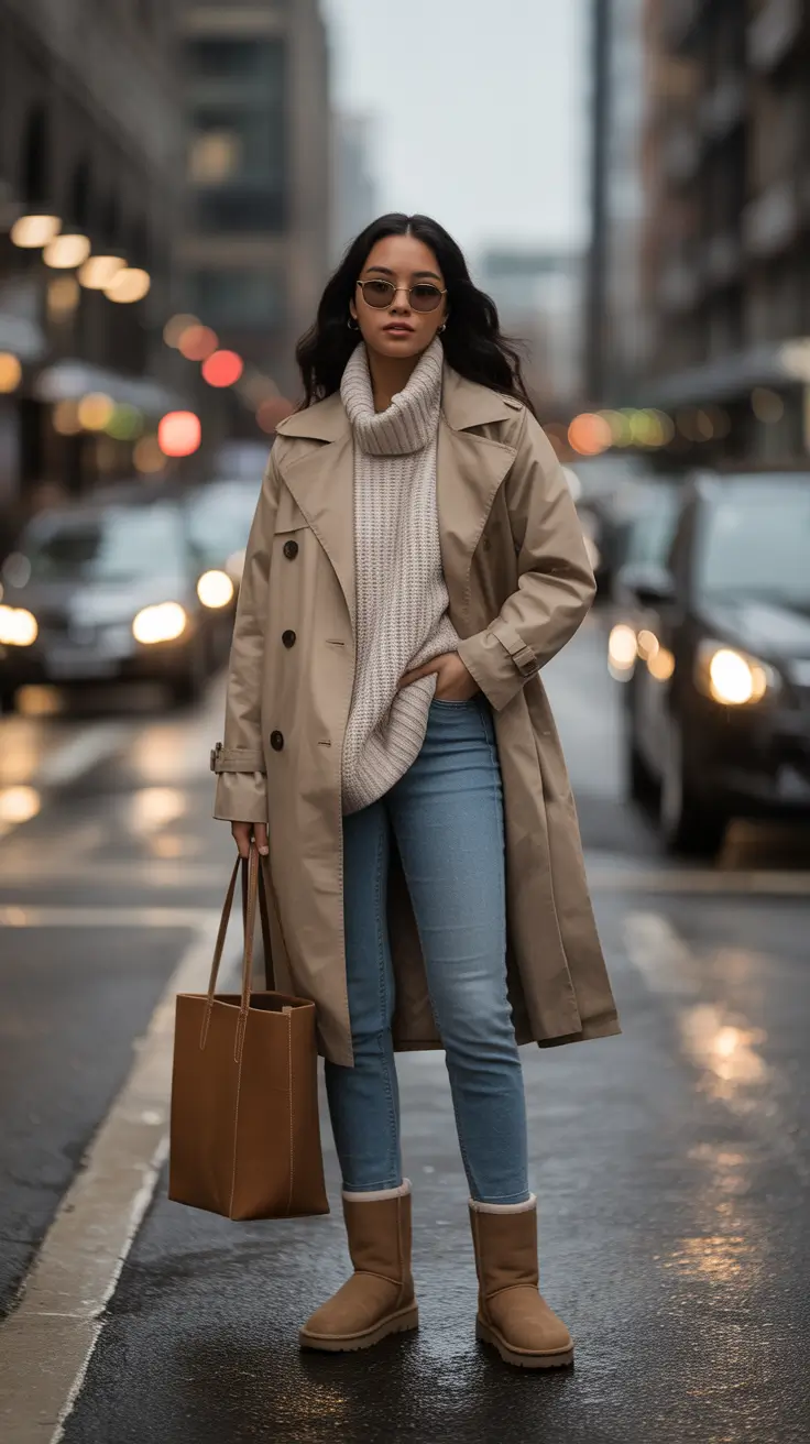 24 модных образа с уггами: уютные и стильные идеи для холодной погоды