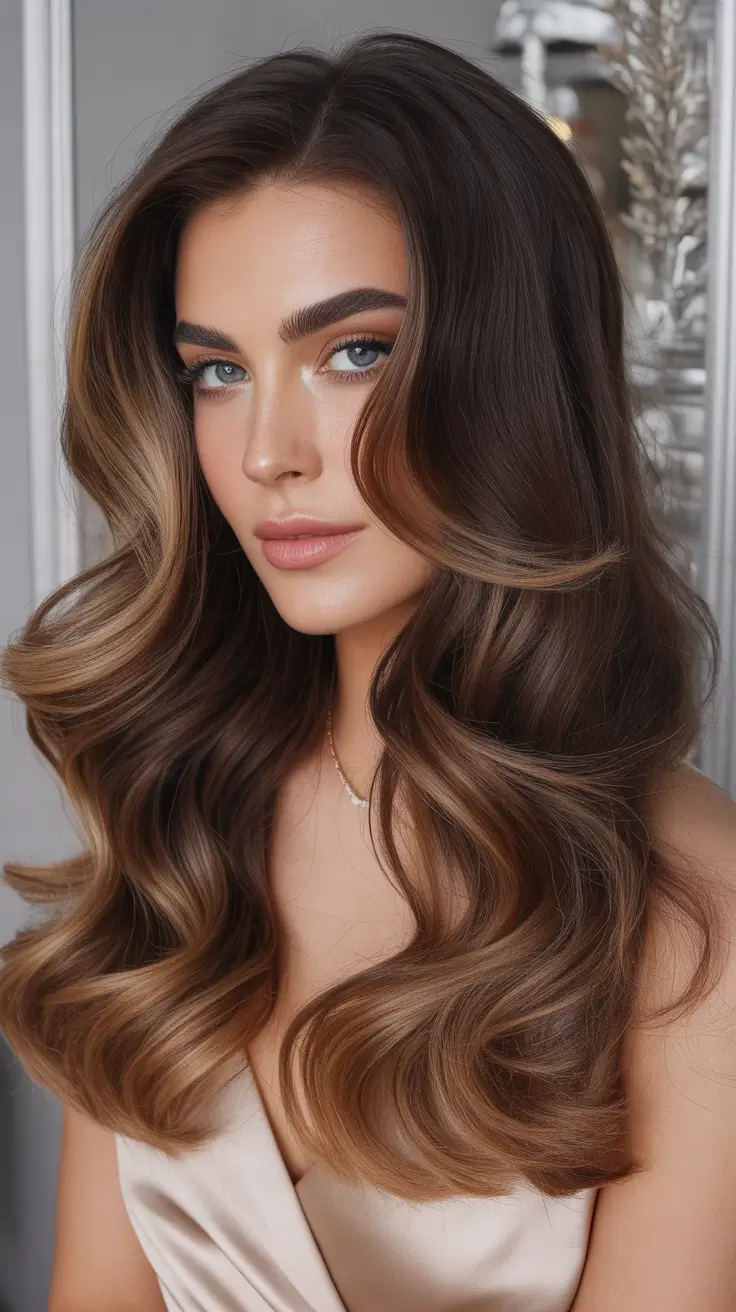 25 оттенков каштановых волос: модные идеи для брюнеток на Новый год