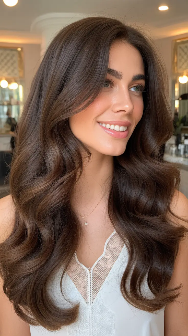 24 оттенка шоколадно-каштановых волос: модные цвета и современные идеи для брюнеток