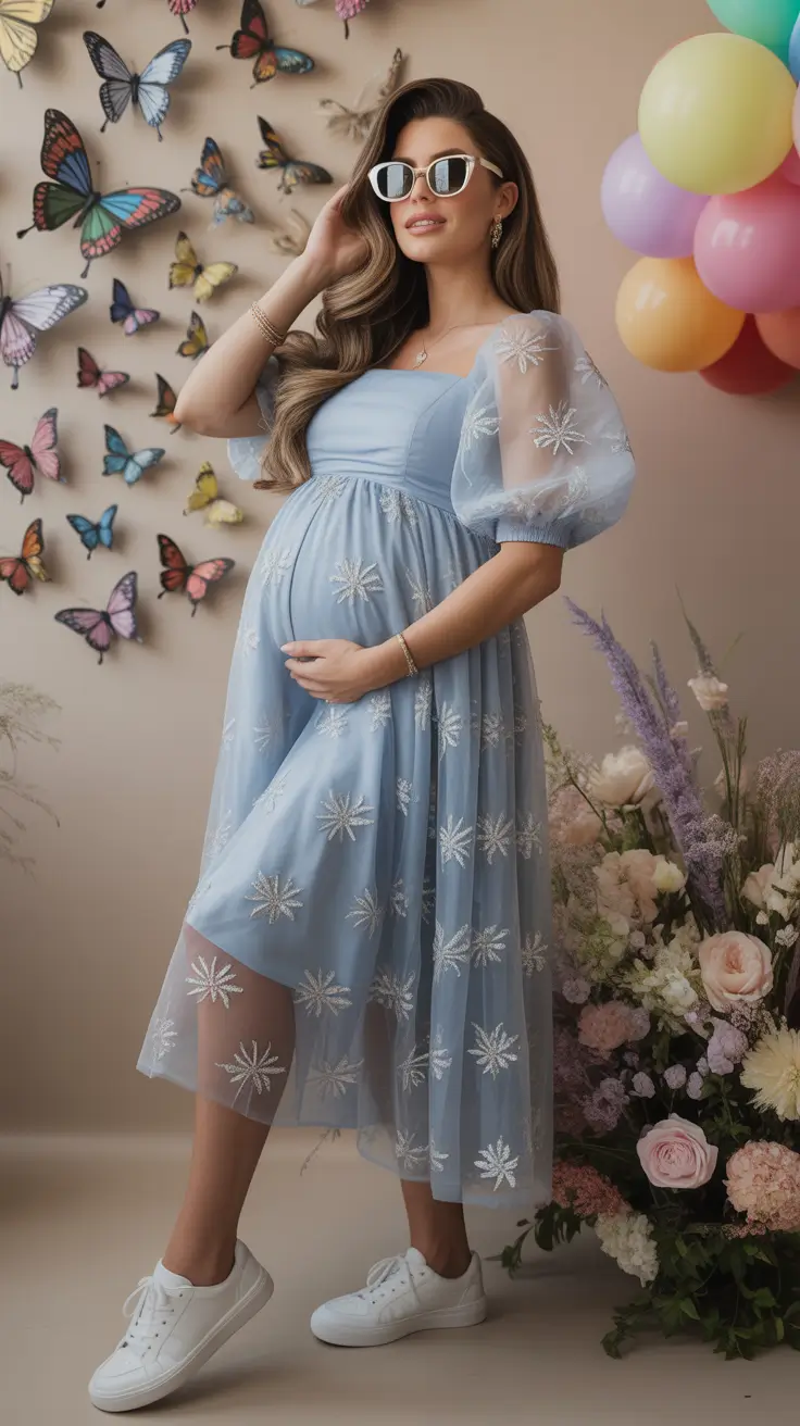 23 модных образа для беременных: стильные луки для современных мам