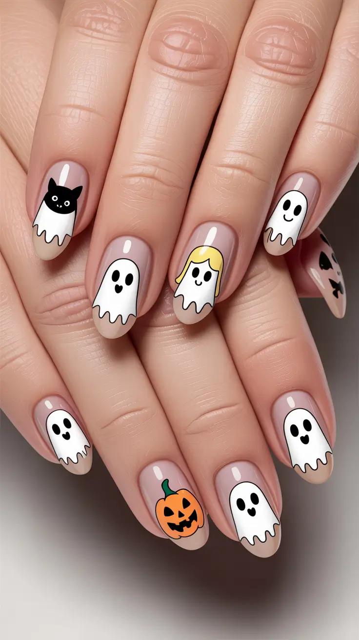 24 забавных и милых осенних маникюра, которые вдохновят вас на создание сезонного маникюра