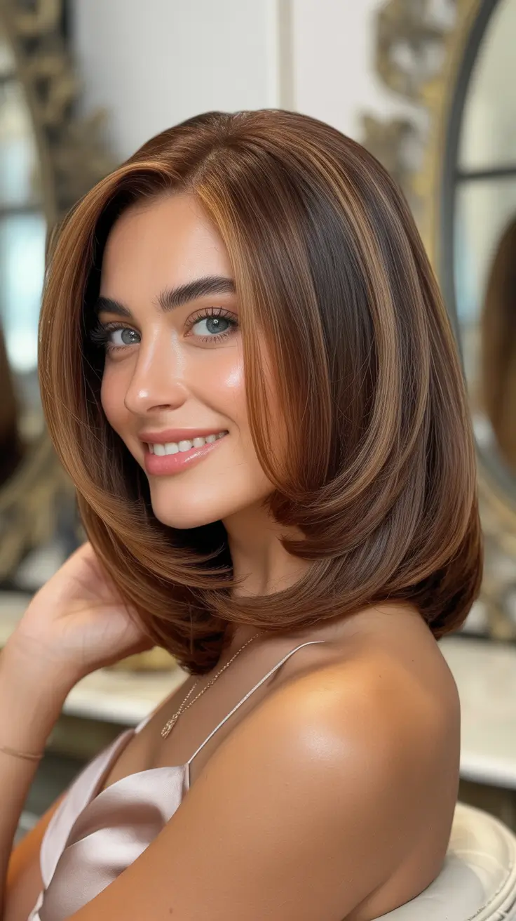 25 оттенков каштановых волос: модные идеи для брюнеток на Новый год