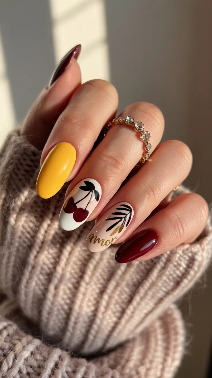 24 забавных и милых осенних маникюра, которые вдохновят вас на создание сезонного маникюра