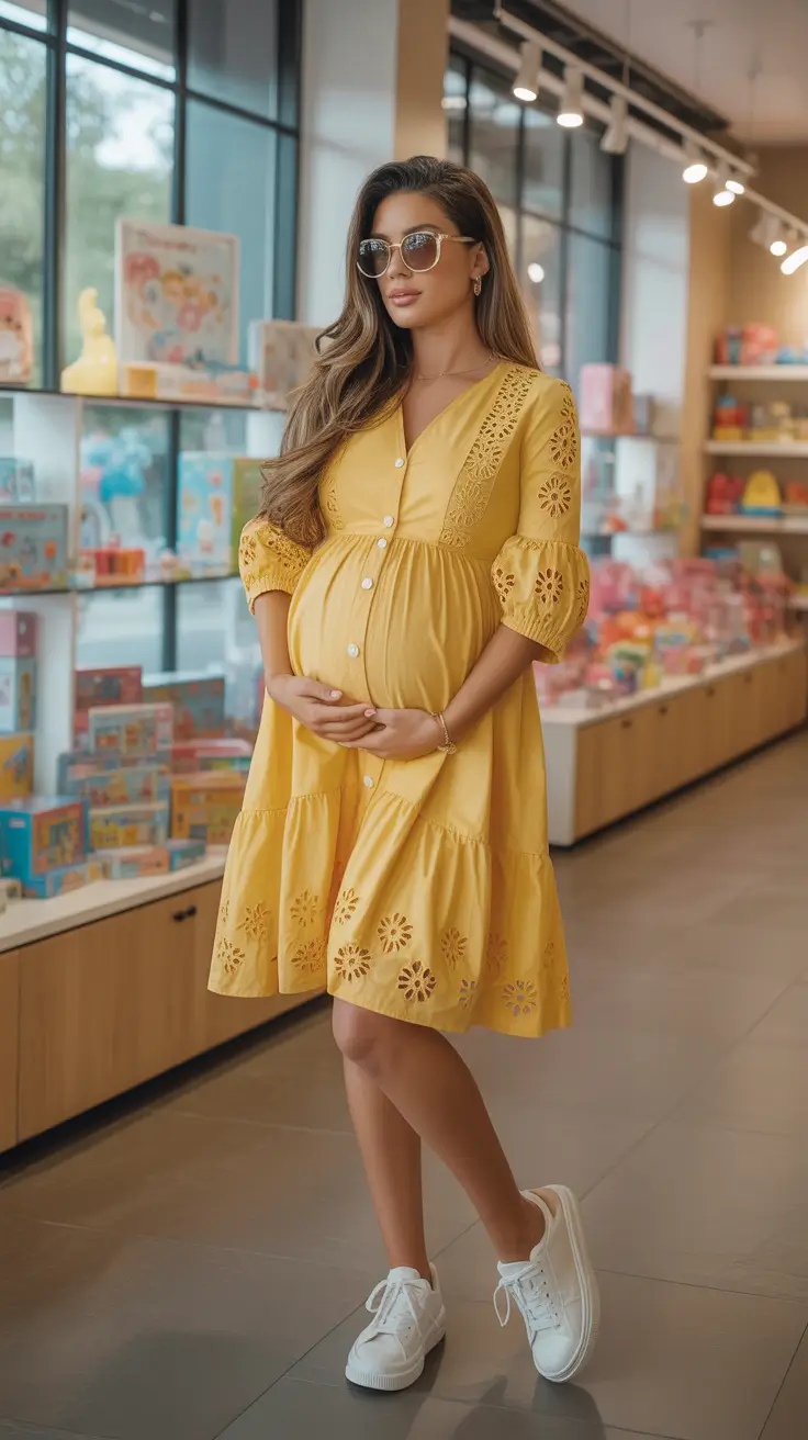 23 модных образа для беременных: стильные луки для современных мам