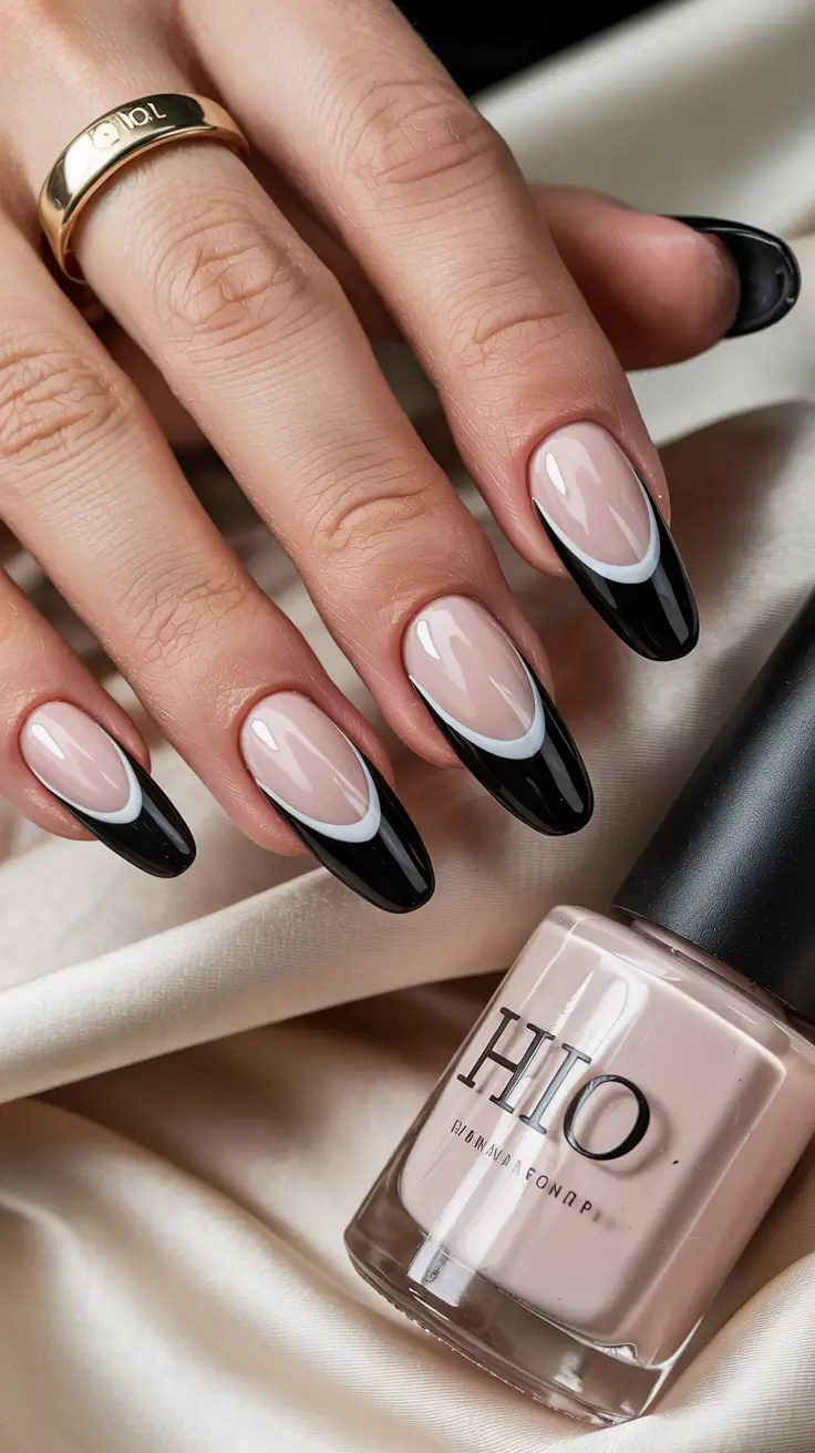 23 идеи осеннего французского маникюра для стильного сезонного маникюра