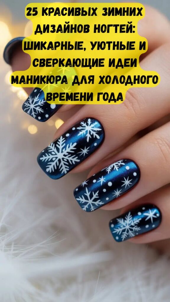25 красивых зимних дизайнов ногтей: шикарные, уютные и сверкающие идеи маникюра для холодного времени года