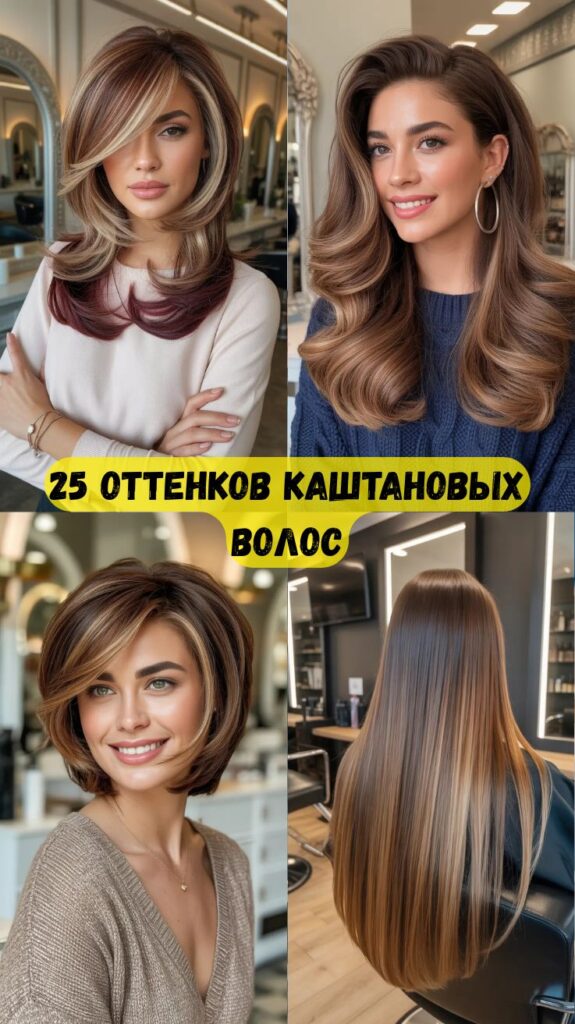 25 оттенков каштановых волос: модные идеи для брюнеток на Новый год