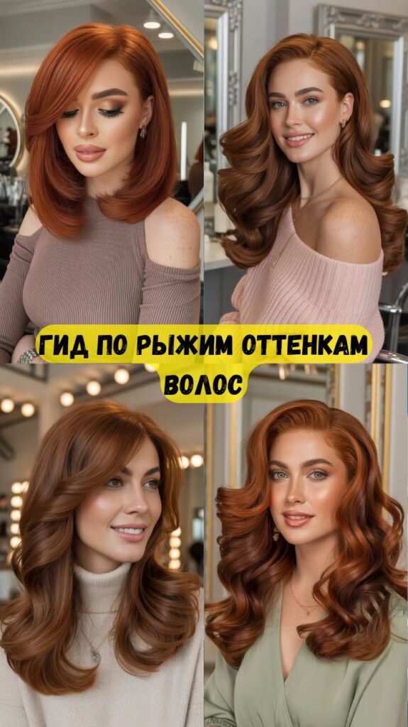 Гид по рыжим оттенкам волос: свежие тона, тренды и современные идеи