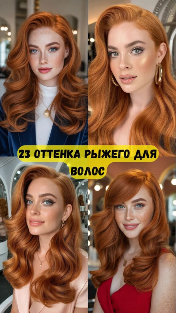 23 оттенка рыжего для волос: свежие медные оттенки для современного образа 23 оттенка рыжего для волос: свежие медные оттенки для современного образа