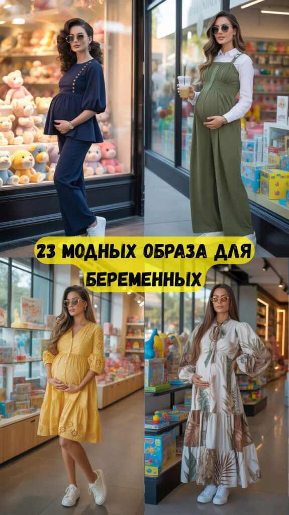 23 модных образа для беременных: стильные луки для современных мам