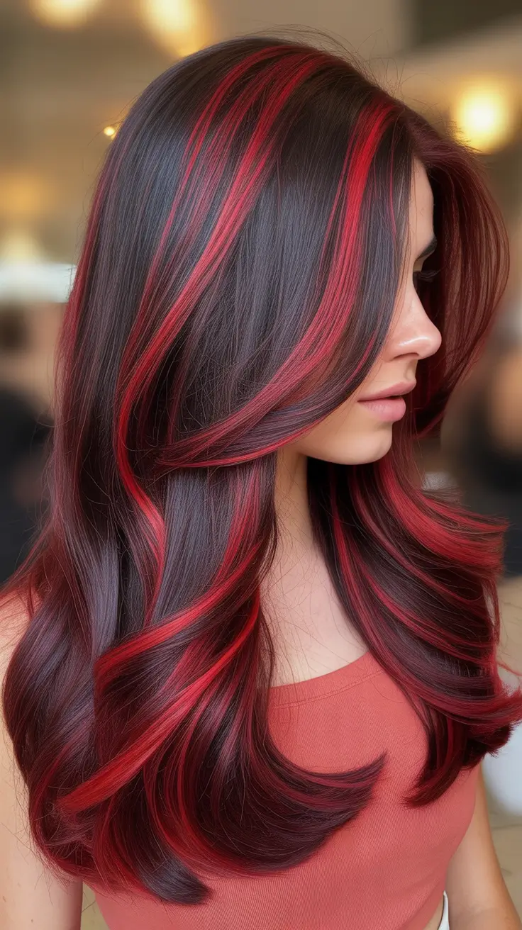 25 идей окрашивания волос в цвет «вишнёвая кола», которые вы захотите попробовать в этом году