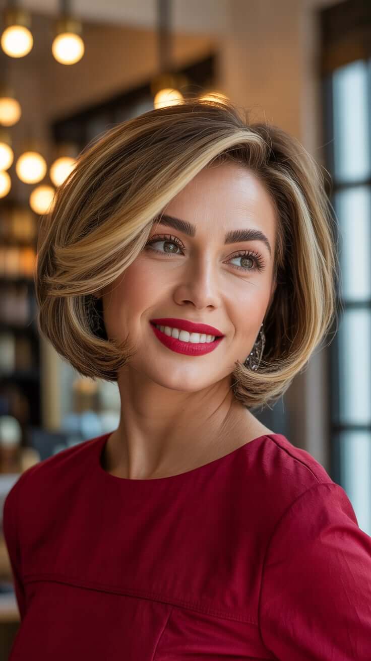 23 милые причёски для круглого лица в 2026 году: свежие, эффектные и ультрасовременные образы