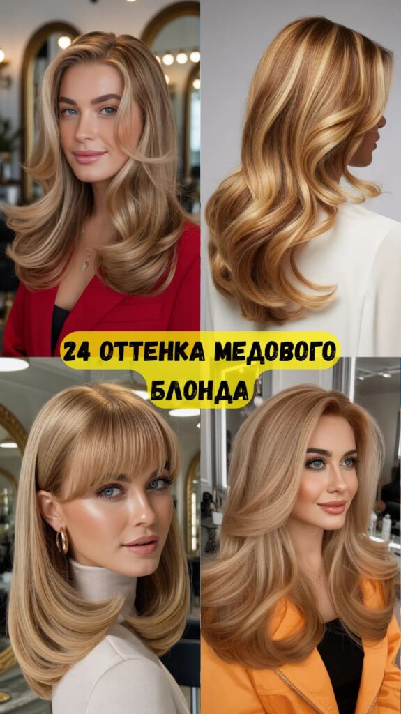 24 оттенка медового блонда: модные цвета и свежие идеи для сияющего образа