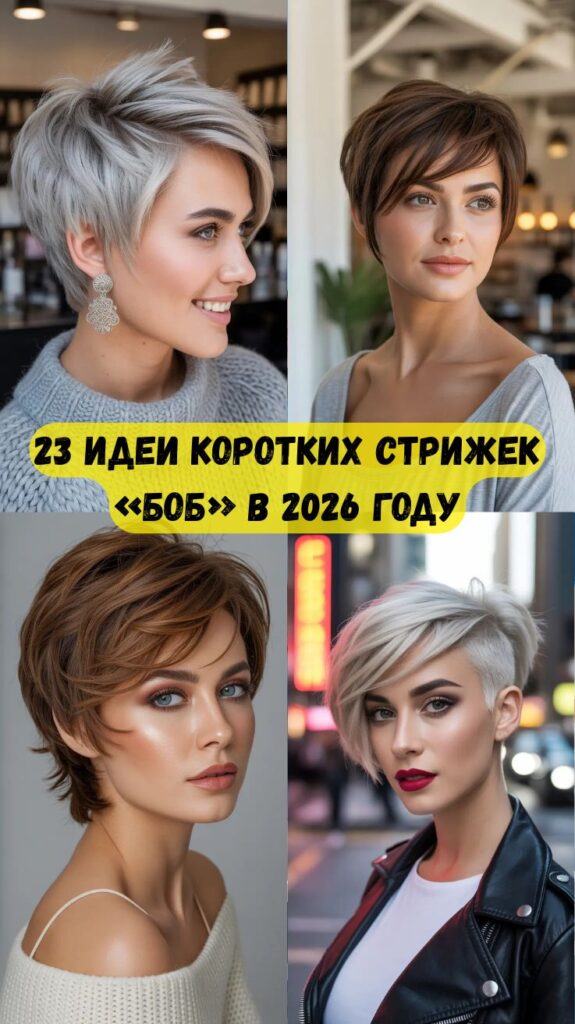 23 идеи коротких стрижек «боб» в 2026 году: свежие, современные варианты «боба» 23 идеи коротких стрижек «боб» в 2026 году: свежие, современные варианты «боба»