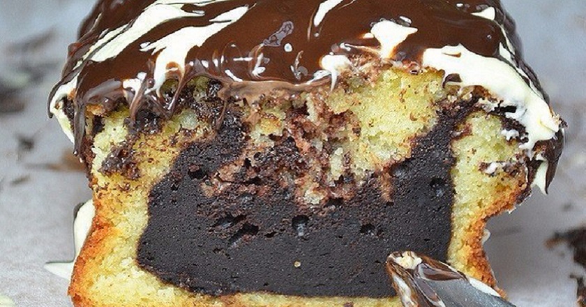 Ванильный кекс с шоколадом