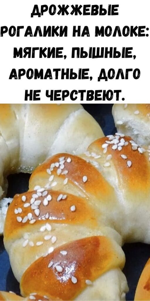 Рецепт дрожжевых рогаликов на молоке с повидлом Рецепт дрожжевых рогаликов на молоке с повидлом