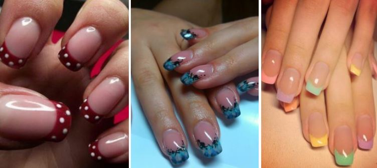 Цветной френч на ногтях − 10 идеи красивого маникюра с фото