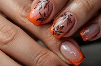 23 идеи осеннего французского маникюра для стильного сезонного маникюра