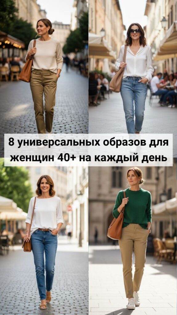 Стиль без хлопот: 8 универсальных образов для женщин 40+ на каждый день Стиль без хлопот: 8 универсальных образов для женщин 40+ на каждый день