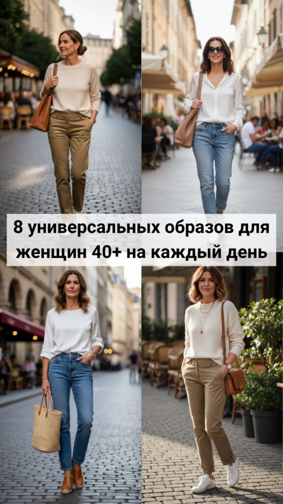 Стиль без хлопот: 8 универсальных образов для женщин 40+ на каждый день Стиль без хлопот: 8 универсальных образов для женщин 40+ на каждый день