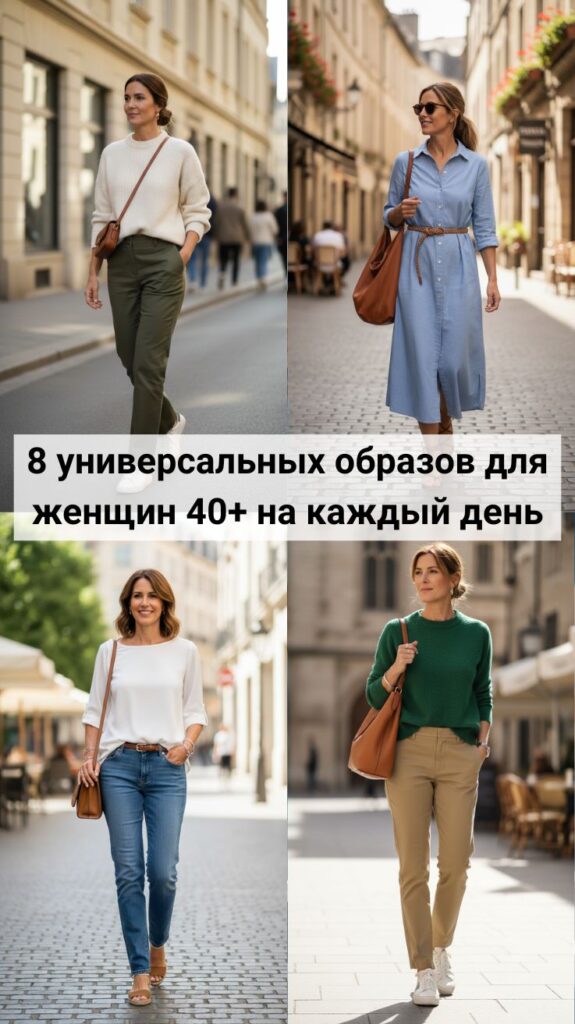 Стиль без хлопот: 8 универсальных образов для женщин 40+ на каждый день Стиль без хлопот: 8 универсальных образов для женщин 40+ на каждый день