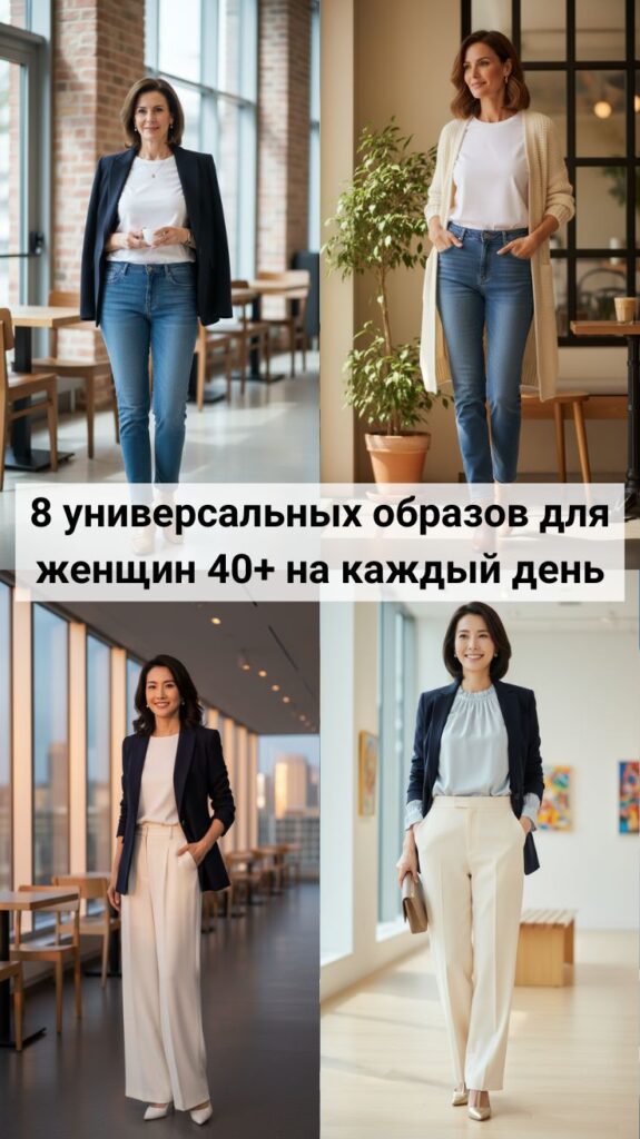Стиль без хлопот: 8 универсальных образов для женщин 40+ на каждый день Стиль без хлопот: 8 универсальных образов для женщин 40+ на каждый день