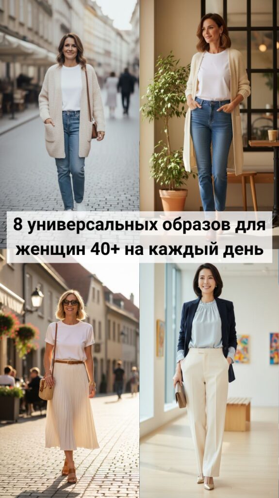 Стиль без хлопот: 8 универсальных образов для женщин 40+ на каждый день Стиль без хлопот: 8 универсальных образов для женщин 40+ на каждый день