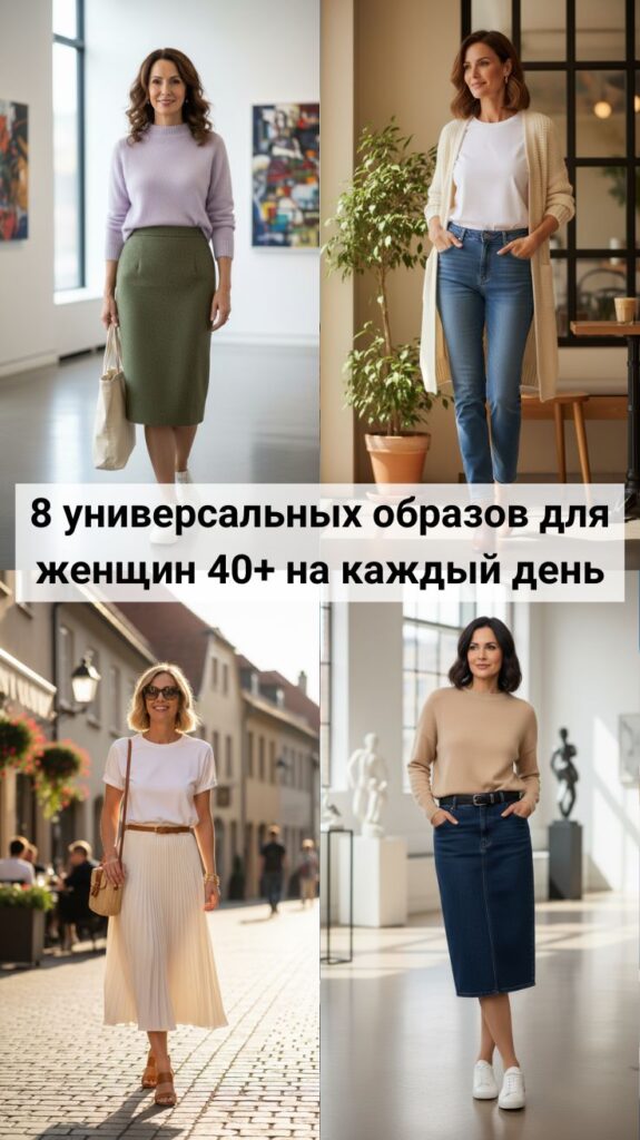 Стиль без хлопот: 8 универсальных образов для женщин 40+ на каждый день Стиль без хлопот: 8 универсальных образов для женщин 40+ на каждый день