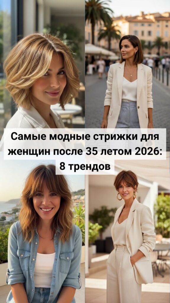 Самые модные стрижки для женщин после 35 летом 2026: 8 трендов, которые действительно молодят