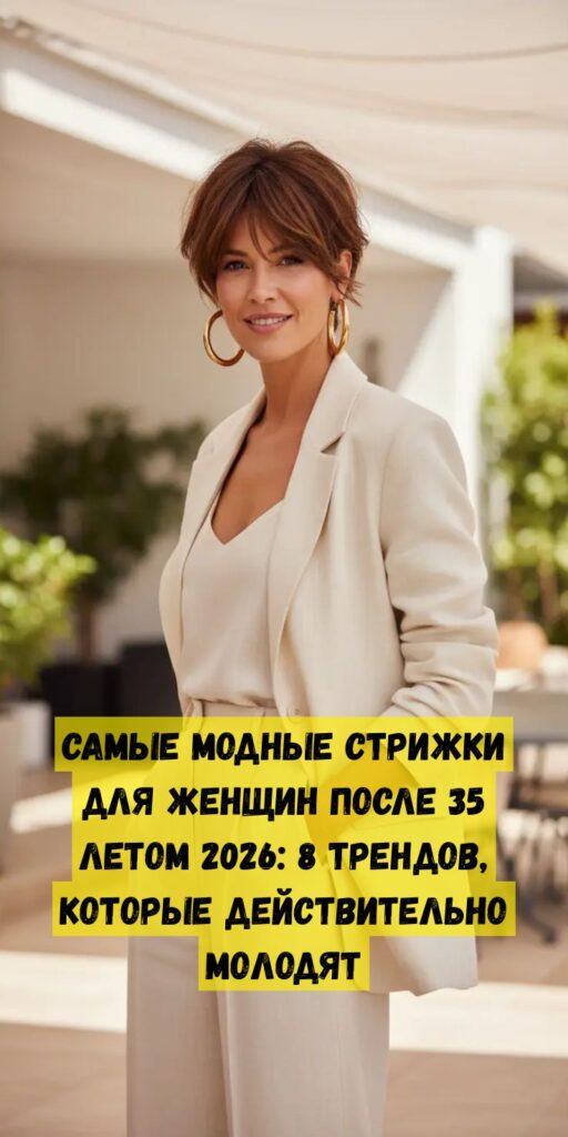 Самые модные стрижки для женщин после 35 летом 2026: 8 трендов, которые действительно молодят