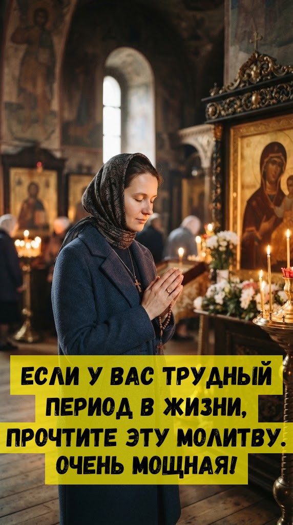 Если у вас трудный период в жизни, прочтите эту молитву. Очень мощная! Если у вас трудный период в жизни, прочтите эту молитву. Очень мощная!