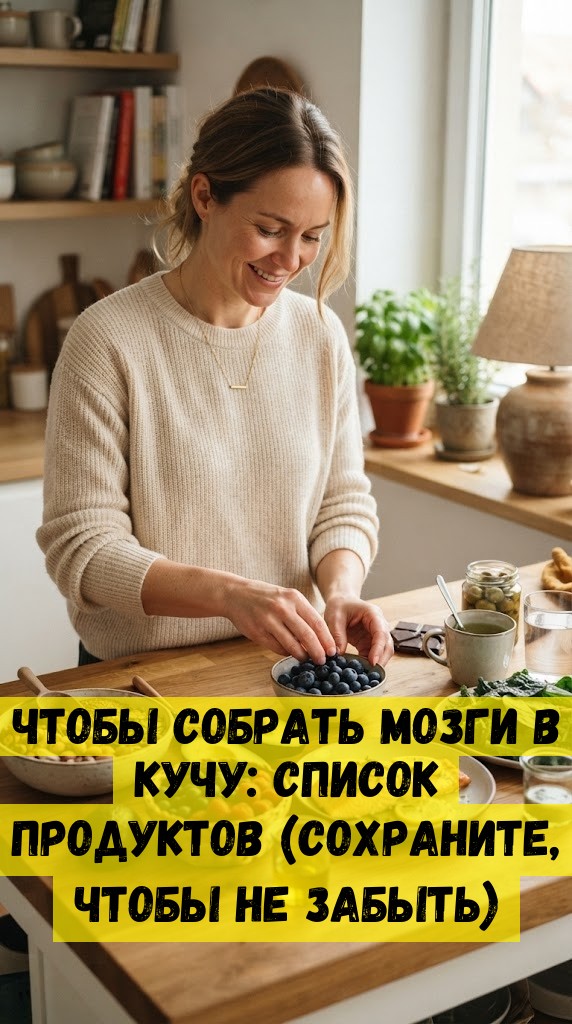 Чтобы собрать мозги в кучу: список продуктов (сохраните, чтобы не забыть)