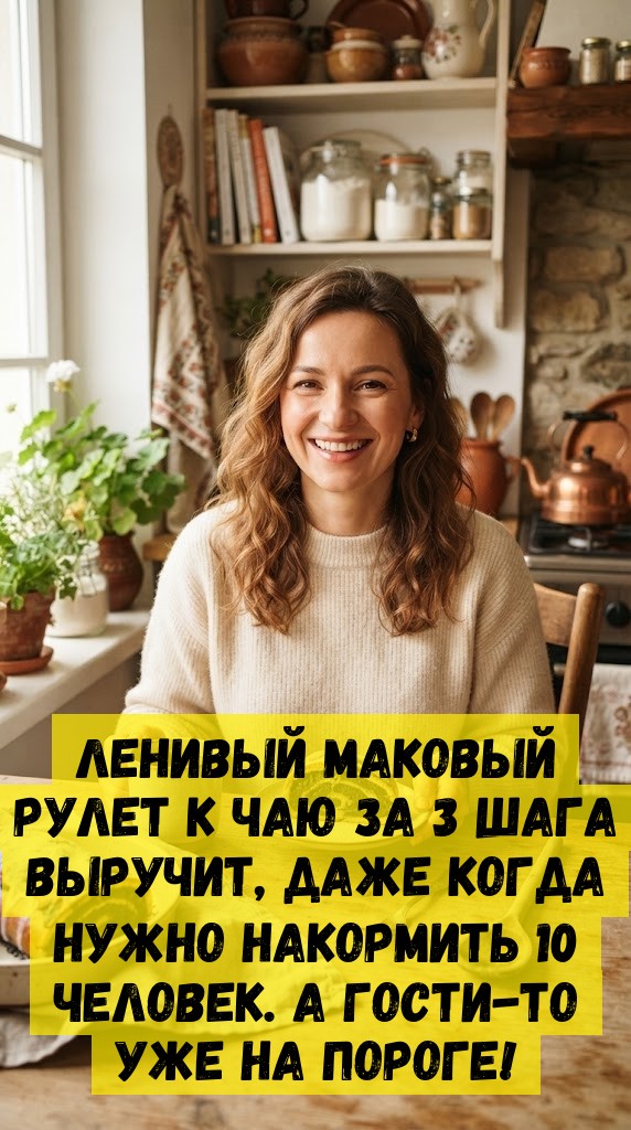 Ленивый маковый рулет к чаю за 3 шага выручит, даже когда нужно накормить 10 человек. А гости-то уже на пороге! Ленивый маковый рулет к чаю за 3 шага выручит, даже когда нужно накормить 10 человек. А гости-то уже на пороге!