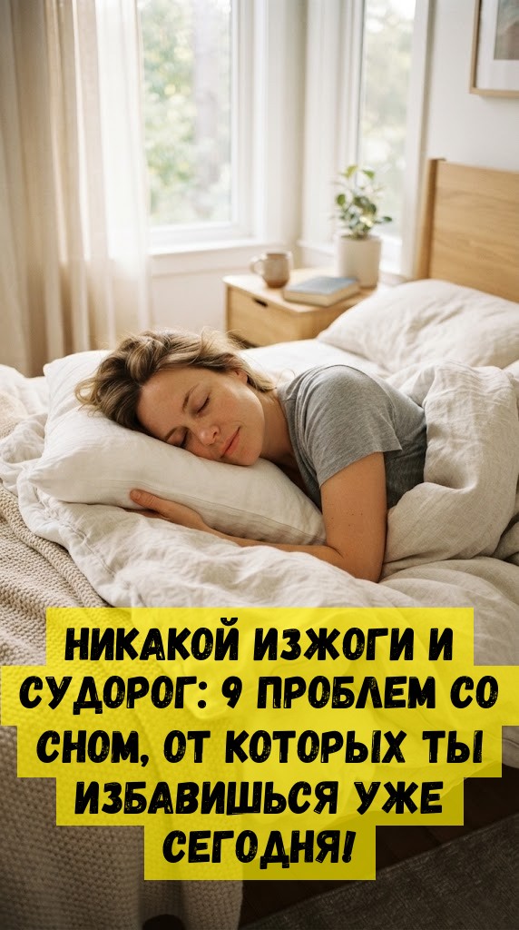 Никакой изжоги и судорог: 9 проблем со сном, от которых ты избавишься Уже Сегодня! Никакой изжоги и судорог: 9 проблем со сном, от которых ты избавишься Уже Сегодня!