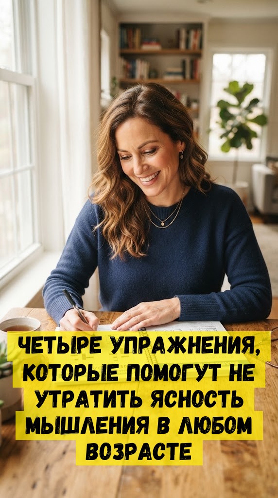 Четыре упражнения, которые помогут не утратить ясность мышления в любом возрасте Четыре упражнения, которые помогут не утратить ясность мышления в любом возрасте