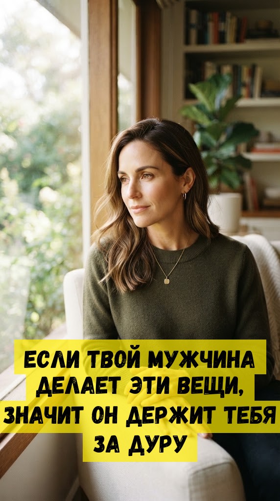 Если твой мужчина делает эти вещи, значит он держит тебя за дуру