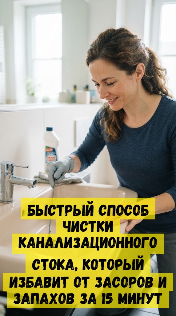 Быстрый способ чистки канализационного стока, который избавит от засоров и запахов за 15 минут Быстрый способ чистки канализационного стока, который избавит от засоров и запахов за 15 минут